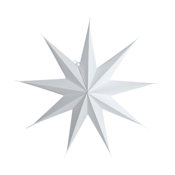 Biela deväťcípa hviezda malá