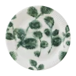 Bielo–zelený papierový tanier Dahra Mia – sada 12 ks