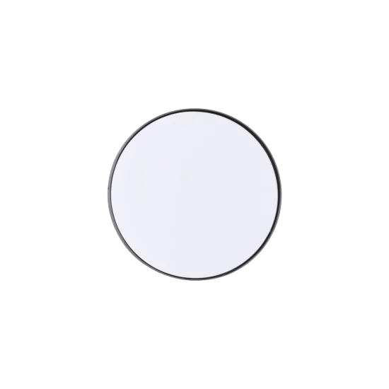 Kruhové zrkadlo s matne čiernou obrubou Reflection veľké