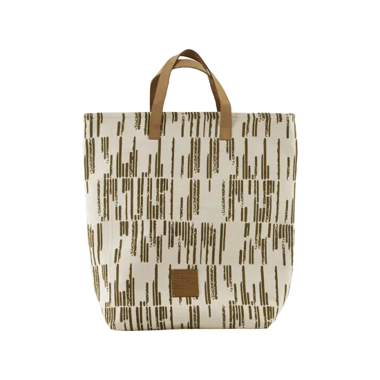 Svetlo–hnedá nákupná taška Batik