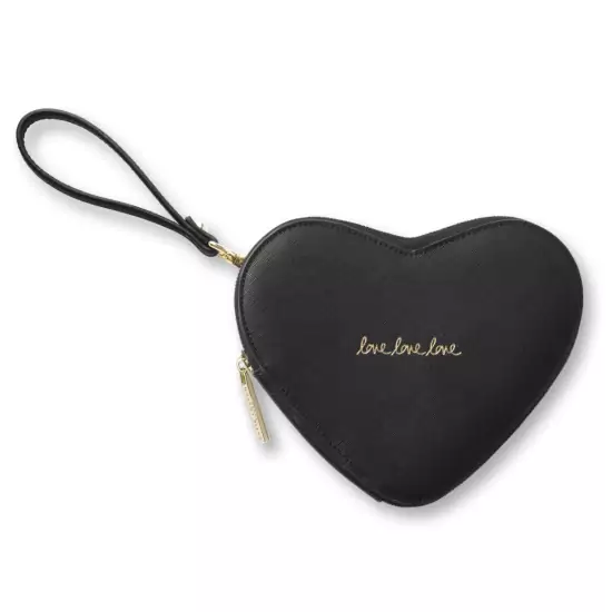 Čierna listová kabelka v tvare srdce – Love Heart