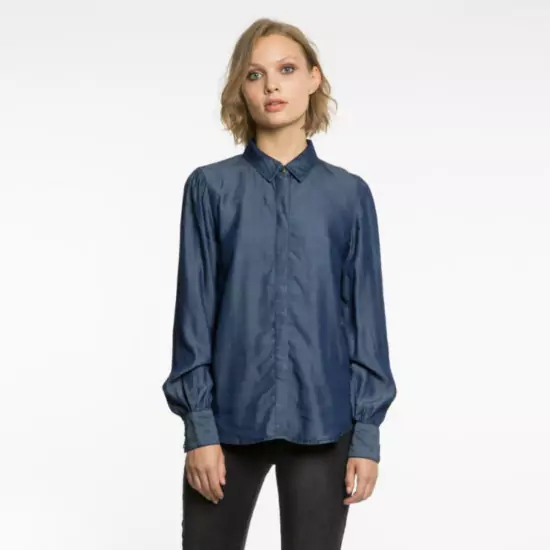Tmavomodrá džínsová košeľa – Vialena