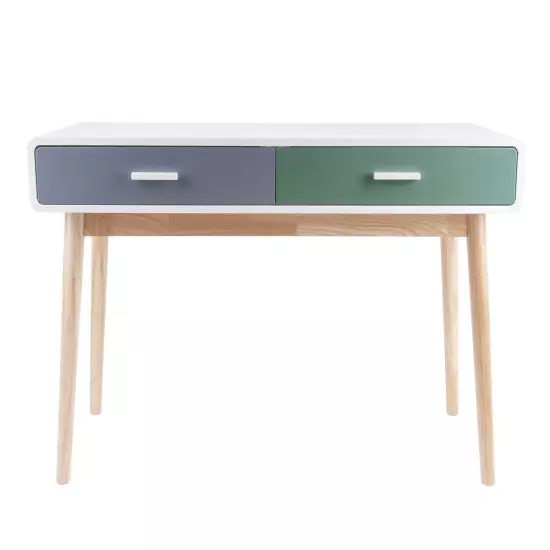 Stôl Neat – zeleno–šedý