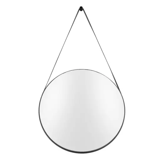 Okrúhle zrkadlo Balanced Round – čierne