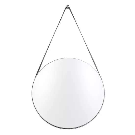 Okrúhle zrkadlo Balanced Round – strieborné