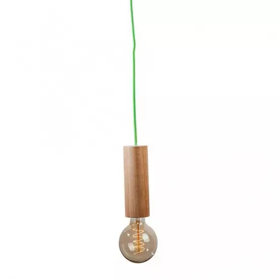 Závesné stropné svietidlo VERTIGO – zelený kábel