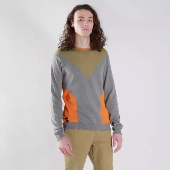 Šedo-oranžový sveter – Capitol