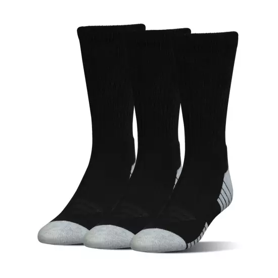 Čierne vysoké ponožky – HEATGEAR TECH CREW – 3 kusy