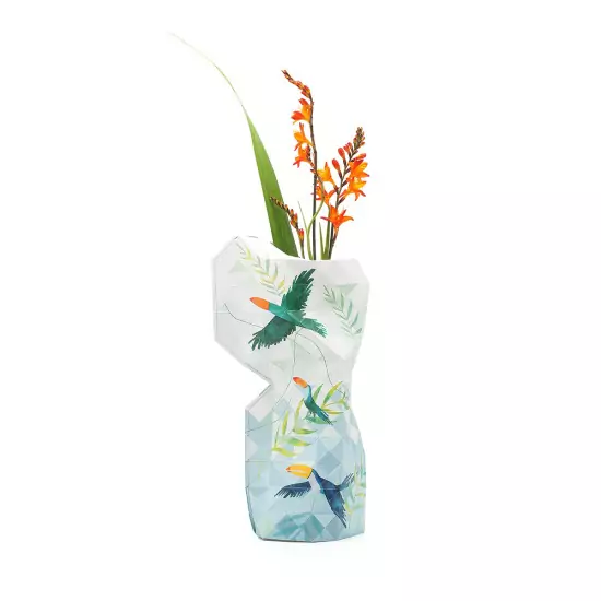 Papierový obal na vázu – Toucan