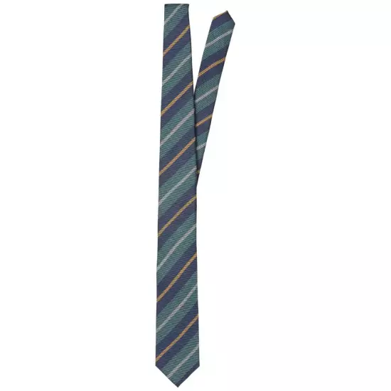 Tmavomodro-zelená pruhovaná kravata Valde
