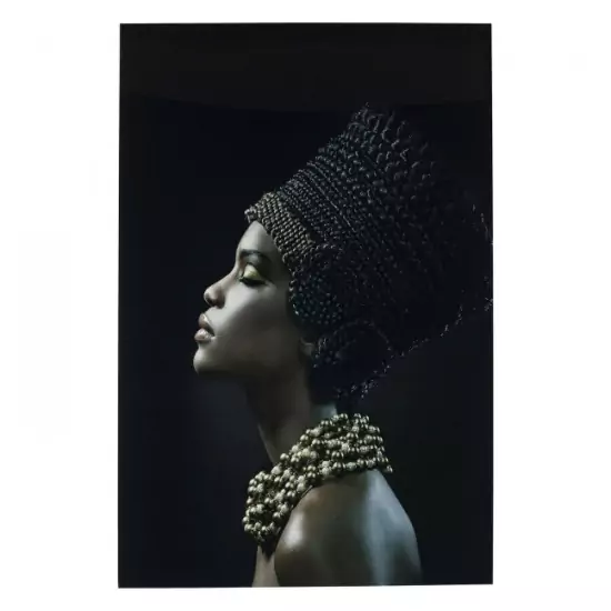 Obraz na skle Royal Headdress Profile 150 × 100 cm