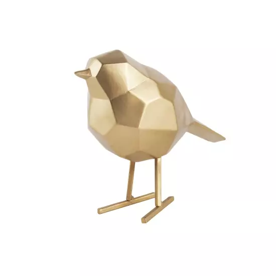 Sada 2 ks – Malá dizajnová zlatá soška Statue Bird