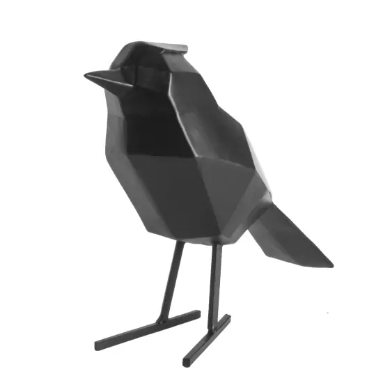 Dizajnová čierna soška Statue Bird