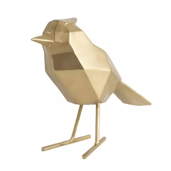Dizajnová zlatá soška Statue Bird