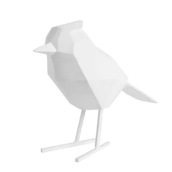 Dizajnová biela soška Statue Bird
