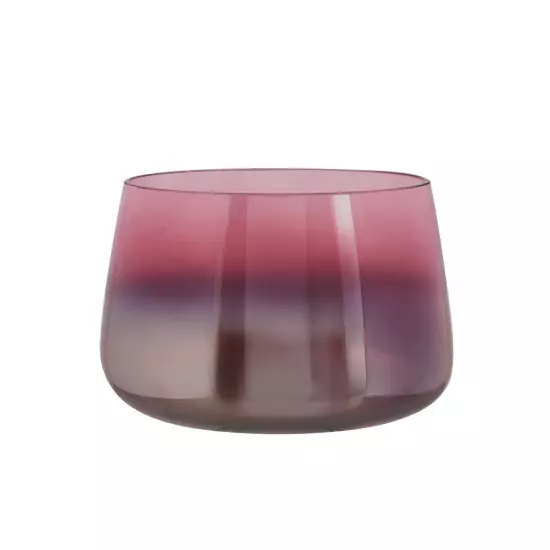 Malá ružová sklenená váza Oiled