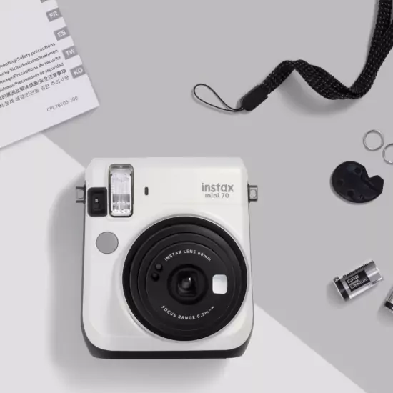 Instantný biely fotoaparát Mini 70