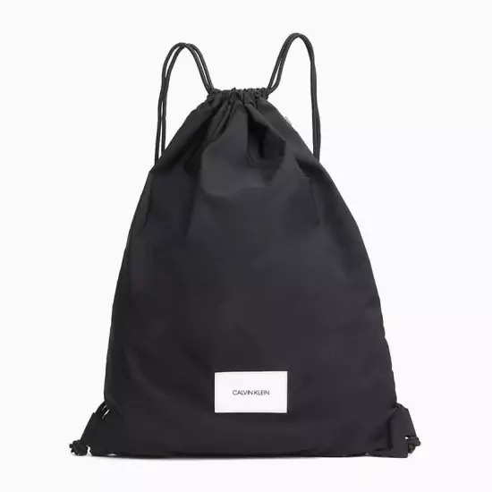 Športový čierny vak Drawstring Bag