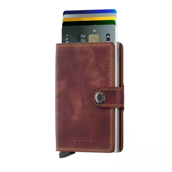 Hnedá peňaženka Miniwallet Vintage