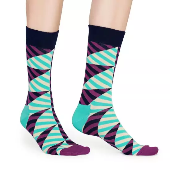 Farebné pruhované ponožky Diagonal Stripe