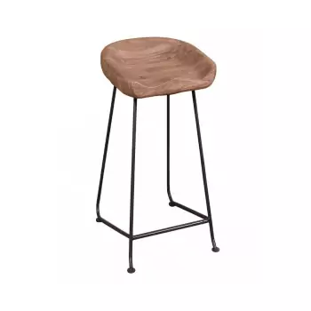 Barová stolička LIVE EDGE – 42 × 38 × 76 cm