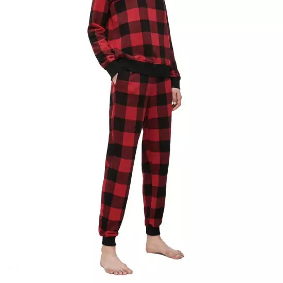 Čierno-červené pyžamové nohavice Modern Cotton