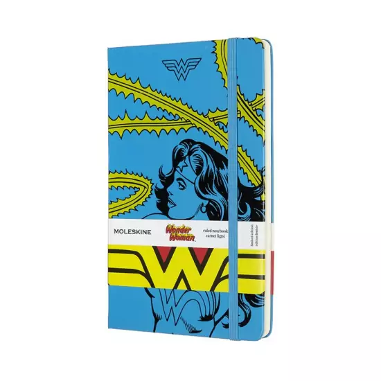 Wonder woman zápisník linajkovaný L modrý (240 strán)