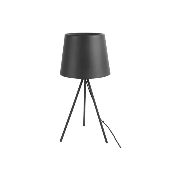 Stolná lampa Classy Metal – čierna