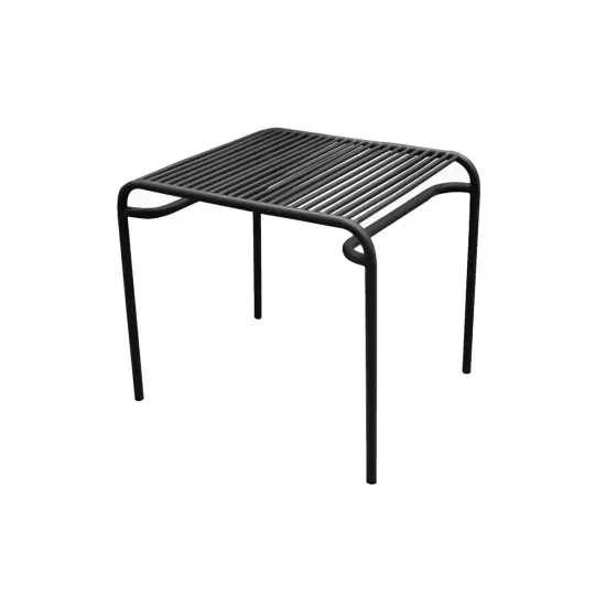 Exteriérový stolík Lineate Metal – čierna
