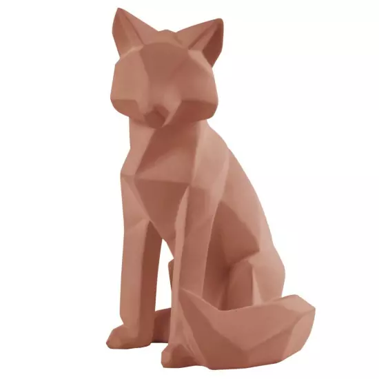 Sada 2 ks: Hnedá soška Origami Fox