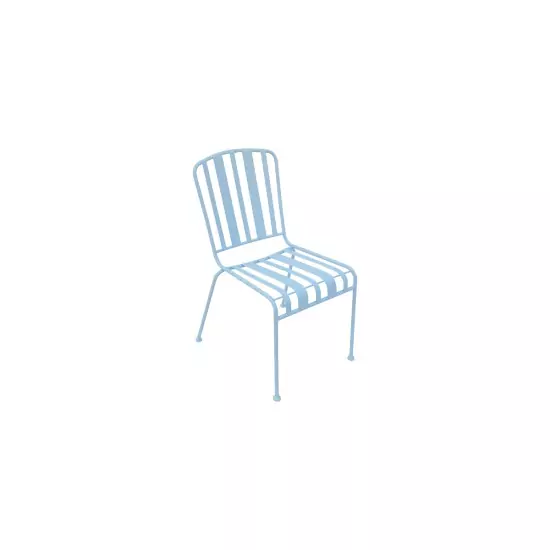 Modrá exteriérová stolička Lines