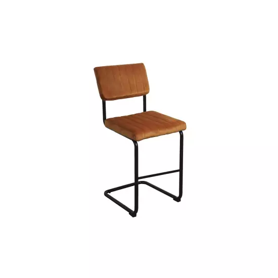 Sada 2 ks: Oranžová barová stolička Keen Velvet