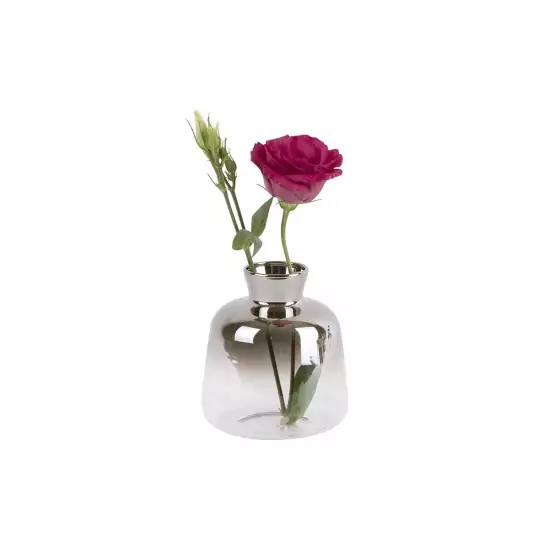 Sada 3 ks – Sklenená váza Mini Silver Fade