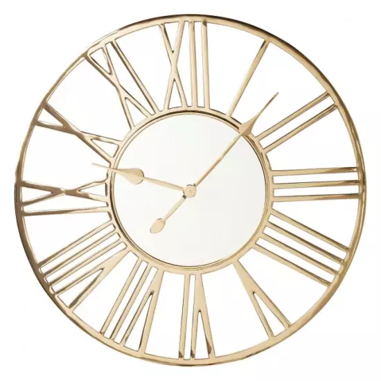 Nástenné hodiny Giant Ø80 cm – zlatá