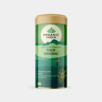 Bio čajová zmes Tulsi Original–Tea, plech – Organic India