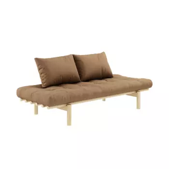 Pohovka Pace Daybed – Clear lacquered/Mocca