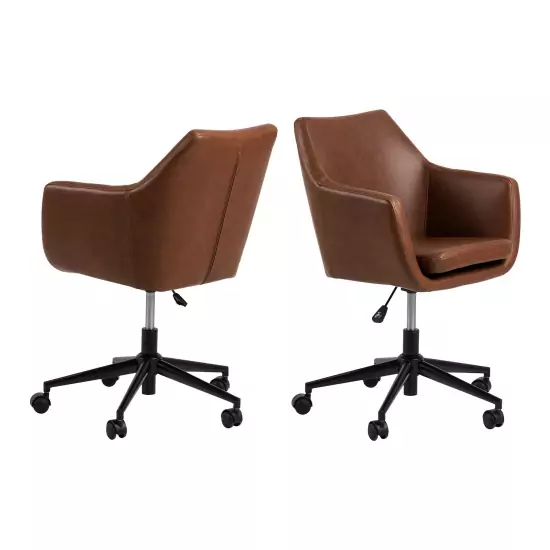 Kancelárska stolička Nora – hnedá