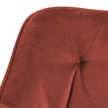 Stolička s opierkou Brooke – červená