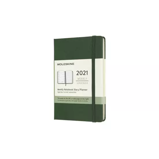 Plánovací zápisník 2021 tvrdý – zelený