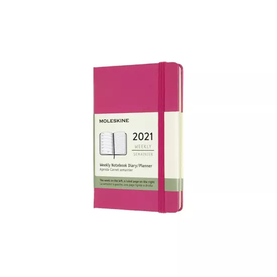 Plánovací zápisník 2021 tvrdý – ružový