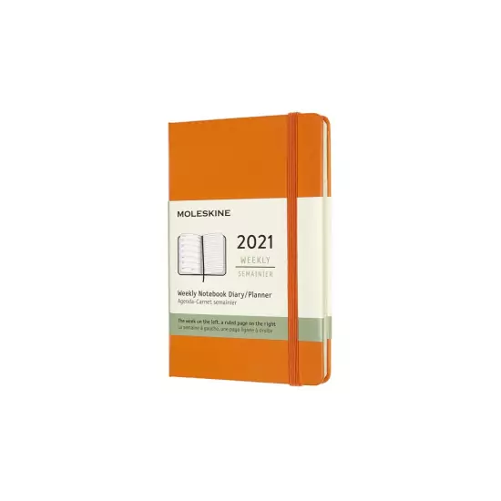 Plánovací zápisník 2021 tvrdý – oranžový