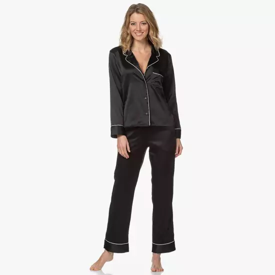 Čierny pyžamový set L/S Pant Set Premium Gift Set Fashion