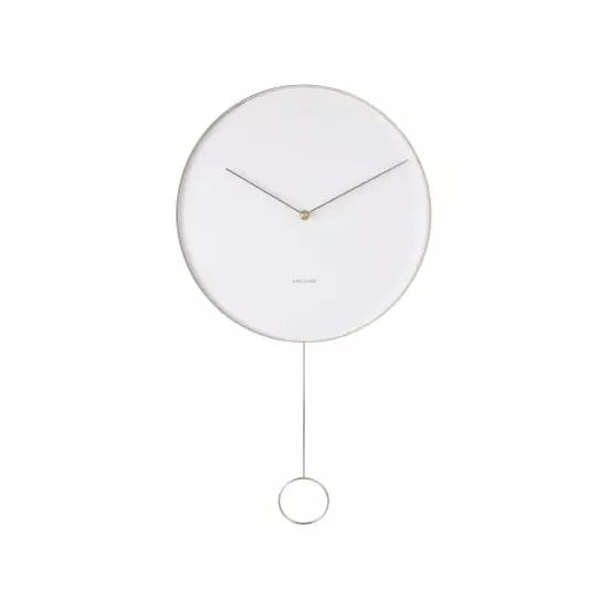 Nástenné hodiny Pendulum – biela