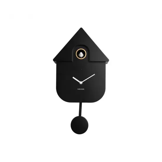 Nástenné hodiny Modern Cuckoo ABS – čierna