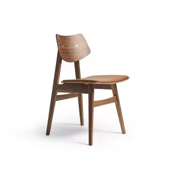 Drevená stolička 1960 – čalúnenie na sedáku
