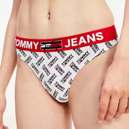Vzorované tangá Thong Tommy Jeans
