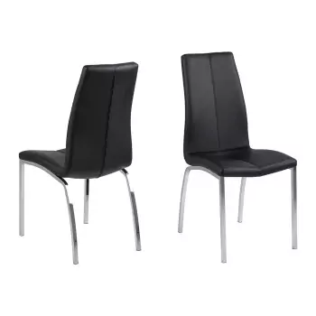 Jedálenská stolička Asama − čierna