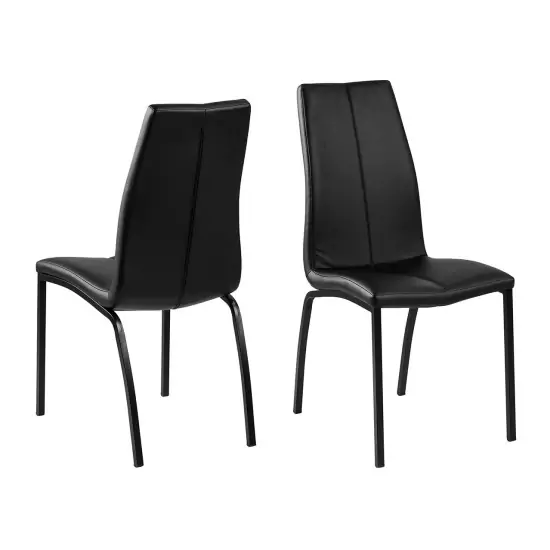 Jedálenská stolička Asama − čierna