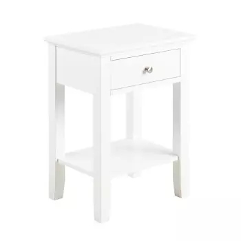 Nočný stolík Linnea − biela