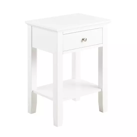 Nočný stolík Linnea − biela